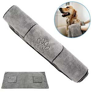 asciugamano ad asciugatura rapida, asciugamano per cani, asciugamano da bagno per cani, asciugamano in microfibra per cani, asciugamano super assorbente, asciugamano per animali domestici