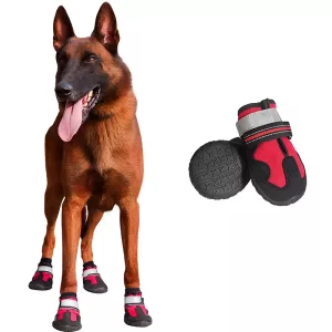 Scarpe impermeabili per cani con calzini antiscivolo