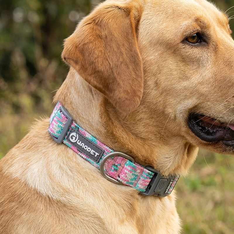 nylon dog collar, reflective dog collar, woven dog collars